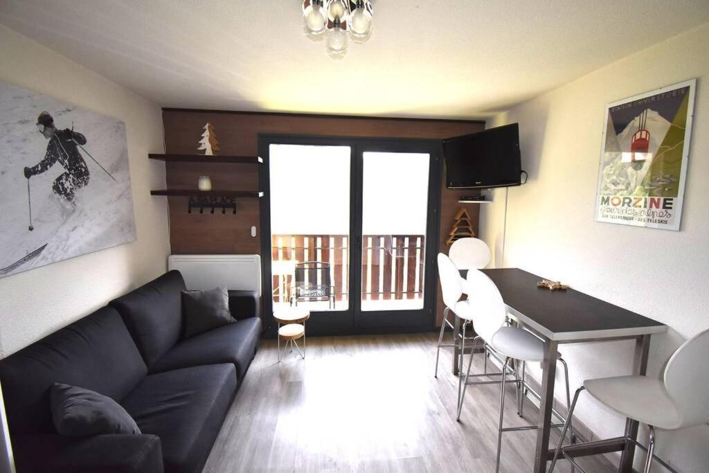 Au Pied des Pistes B31, Chaleureux studio 4 pers, vue sur la vallée imprenable avec WIFI, DRAPS NON COMPRIS Saint-Jean-dʼAulps Extérieur photo